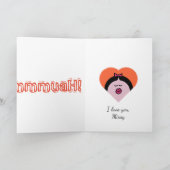 Muah! Kiss Emoji Feestdagen Kaart (Binnen)