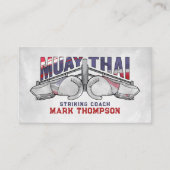 Muay Thai aanvallende coach - Visitekaartje (Voorkant)