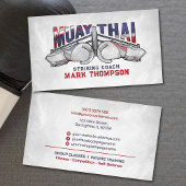 Muay Thai aanvallende coach - Visitekaartje