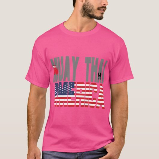 Muay Thai Amerika MMA Fitness MMA Fighter T-shirt (Voorkant)