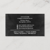 Muay Thai and Kickboxing Coach - Gloves and Ring Visitekaartje (Achterkant)