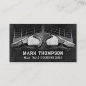 Muay Thai and Kickboxing Coach - Gloves and Ring Visitekaartje (Voorkant)