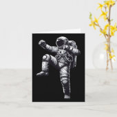 Muay Thai Astronaut Kickboksen Kaart (Gele Bloem)