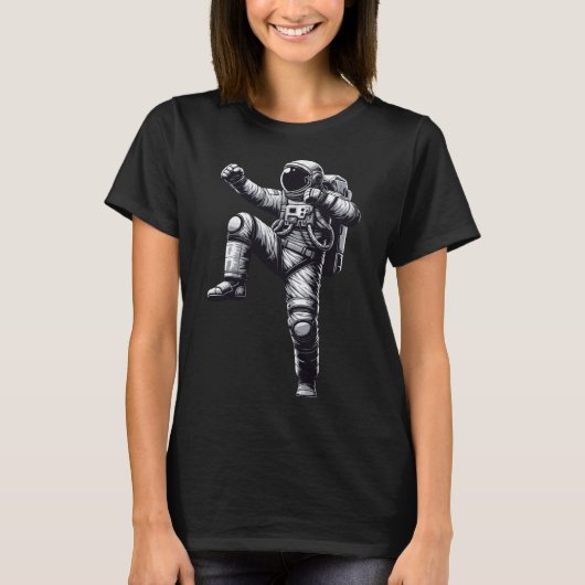 Muay Thai Astronaut Kickboksen T-shirt (Voorkant)