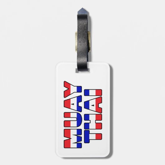 Muay Thai Bagagelabel (Achterkant verticaal)