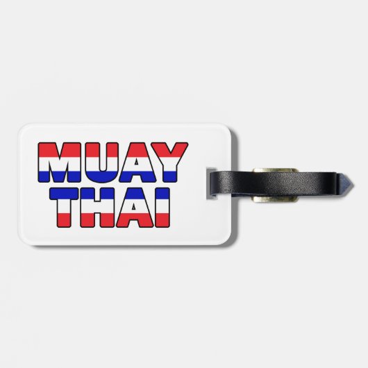 Muay Thai Bagagelabel (Achterkant horizontaal)
