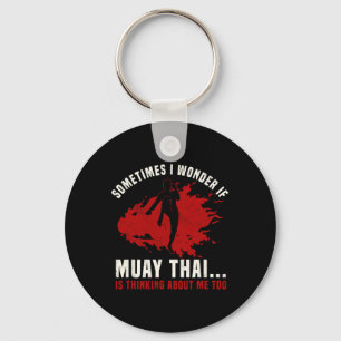 Muay Thai Boksen Leraar Kickboksen Martial Arts I Sleutelhanger