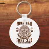Muay Thai Boksen Lover Boksen Bokser Muay Thai Vec Sleutelhanger (Voorkant)