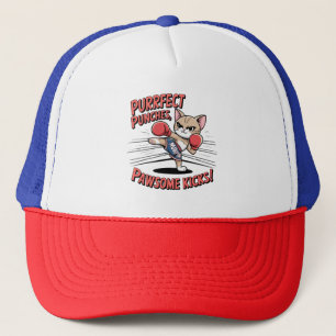 Muay Thai Boksen Schattigee Anime Cat Trucker Hat Pet