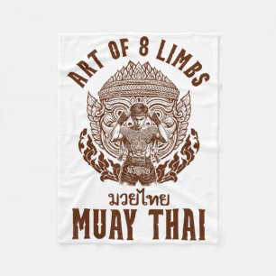 Muay Thai Boksen Thai Boksen Bokser Kunst Van 8 Le Fleece Deken