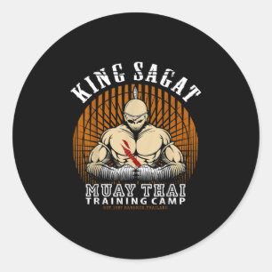 Muay Thai Boksschool - Sagat Trainingscamera Ronde Sticker