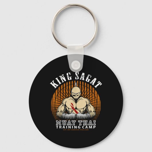 Muay Thai Bokstraining Gym - Sagat Training Cam Sleutelhanger (Voorkant)