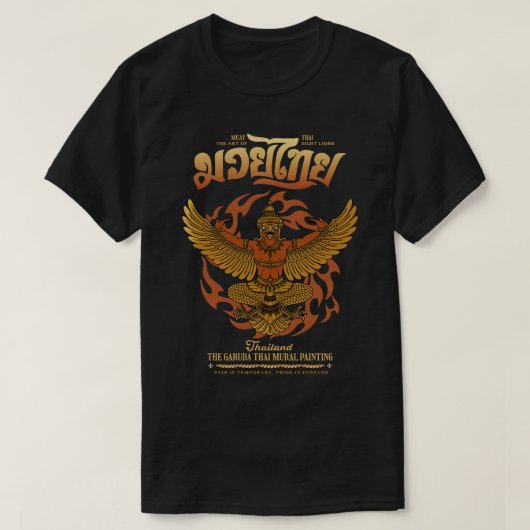 Muay Thai Boran Sak Yant De Garuda T-shirt (Design voorkant)