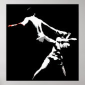 Muay Thai Boxing Action Poster (Voorkant)