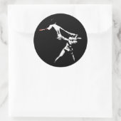 Muay Thai Boxing Action Ronde Sticker (Tas)