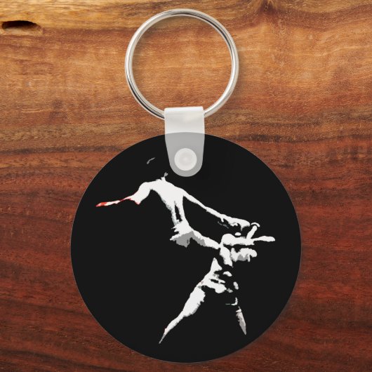 Muay Thai Boxing Action Sleutelhanger (Voorkant)