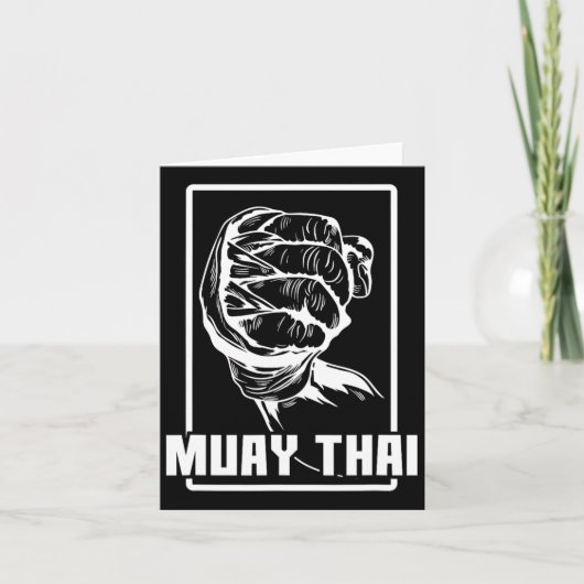 Muay Thai Boxing Arm Kaart (Voorkant)