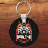 Muay Thai Boxing Fighter Sleutelhanger (Voorkant)