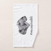 Muay Thai Boxing Ghandschoenen Handdoek (Handdoek)