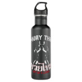 Muay Thai Boxing Gift for Muay Thai Fighter 8 Waterfles (Voorkant)