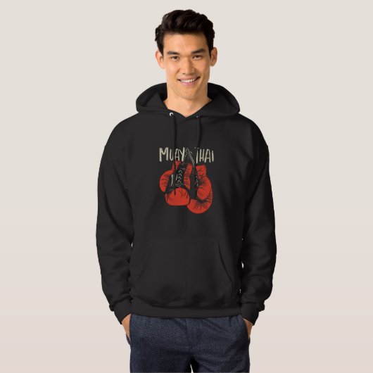 Muay Thai Boxing Hoodie (Voorkant volledig)