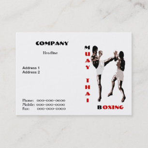 Muay Thai Boxing Visitekaartje