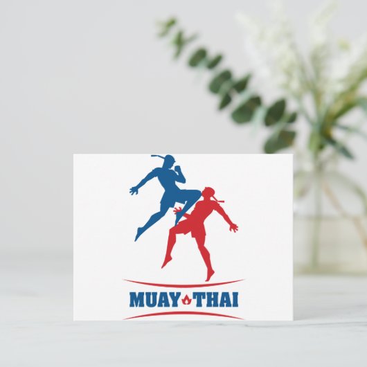 Muay Thai Briefkaart (Staand voorkant)