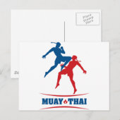 Muay Thai Briefkaart (Voorkant / Achterkant)