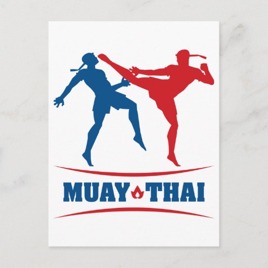 Muay Thai Briefkaart (Voorkant)