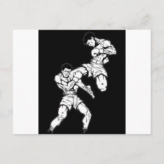 Muay Thai Briefkaart (Voorkant)