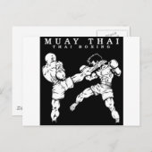 muay thai briefkaart (Voorkant / Achterkant)