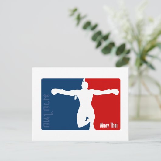 Muay Thai Briefkaart (Staand voorkant)