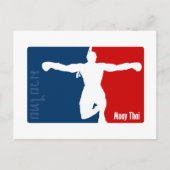Muay Thai Briefkaart (Voorkant)
