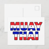 Muay Thai Briefkaart (Voorkant / Achterkant)