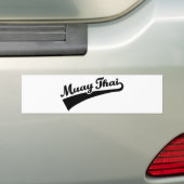 Muay Thai Bumpersticker (Op auto)