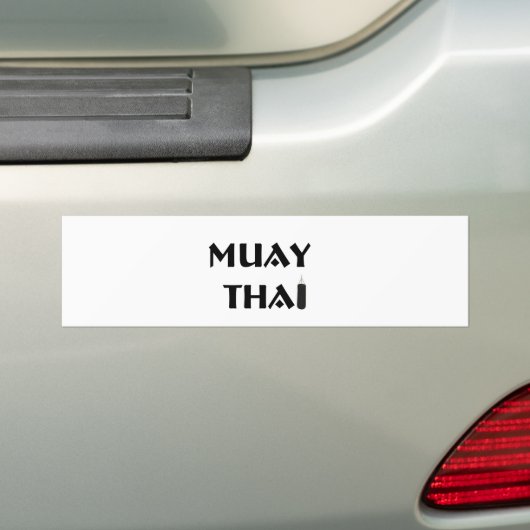 Muay Thai Bumpersticker (Op auto)