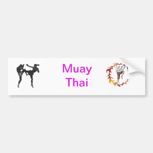 Muay Thai Bumpersticker (Voorkant)