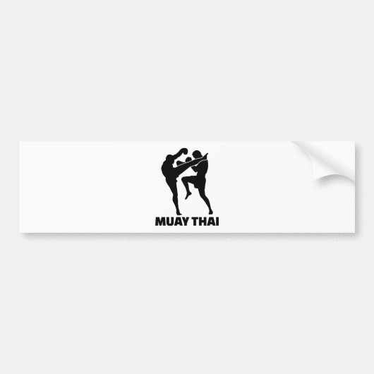 Muay Thai Bumpersticker (Voorkant)