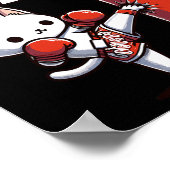 Muay Thai Cat Meow Thai Poster (Hoek)