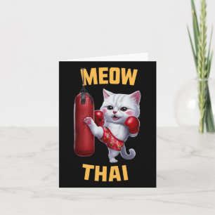 Muay Thai Cat Meow Thai - Thais boksen voor de jeu Kaart