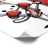 Muay Thai Cat Poster (Hoek)