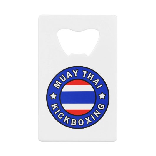 Muay Thai Creditkaart Flessenopener (Voorkant)