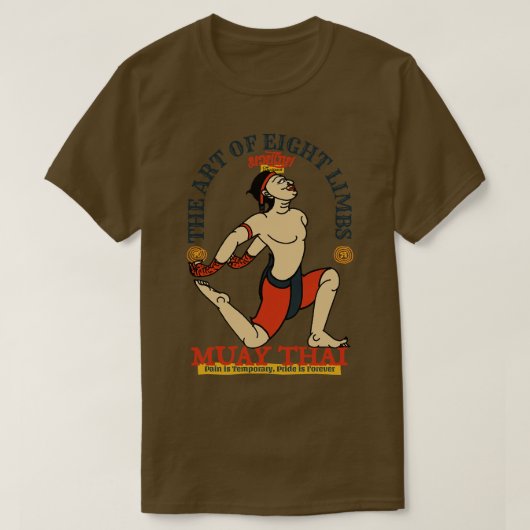  Muay Thai De kunst van acht ledematen 1 T-shirt (Design voorkant)