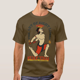  Muay Thai De kunst van acht ledematen 1 T-shirt