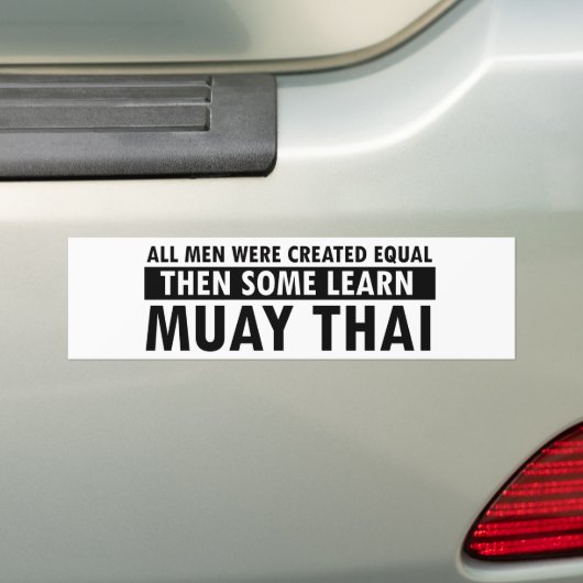 Muay Thai design Bumpersticker (Op auto)
