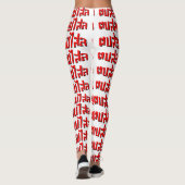 Muay Thai Dop Salop Salai = Slap Je Gekke Leggings (Achterkant)