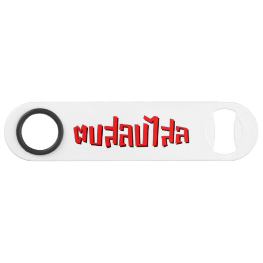 Muay Thai Dop Salop Salai = Slap Je Gekke Speed Flessenopener (Voorkant (Horizontaal))