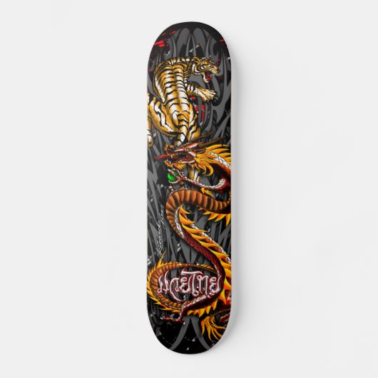 Muay-Thai Elements SK8 Schaats deck Persoonlijk Skateboard (Voorkant)
