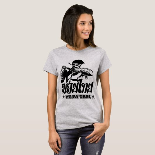 muay thai elleboog t-shirt (Voorkant volledig)