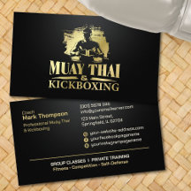 Muay Thai en Kickboksen Coach - Zwart en Goud
